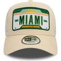 shapka-izvita-traker-bezhov-snapbek-a-frame-license-plate-na-miami-ciudades-playas-ot-new-era
