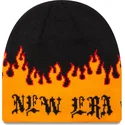 shapka-cherna-skull-knit-flame-ot-new-era