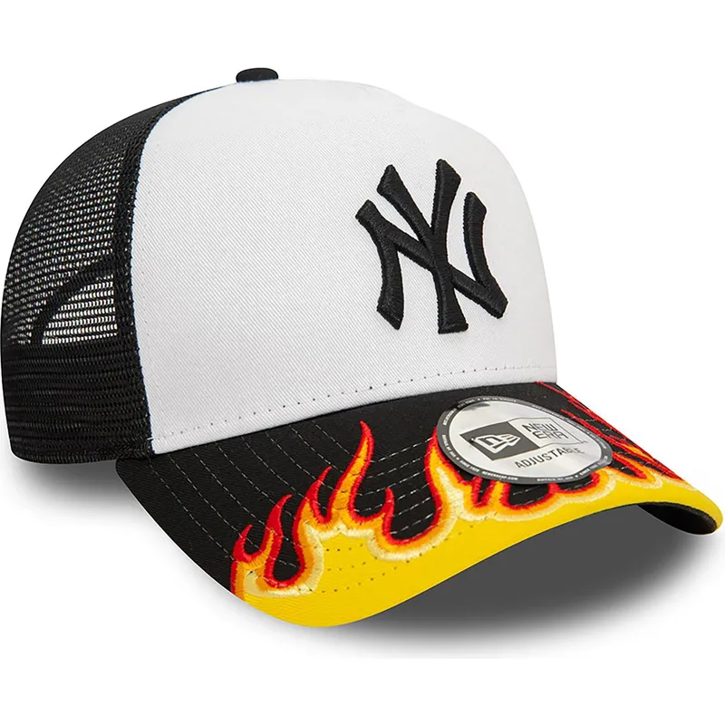 shapka-izvita-traker-byala-snapbek-a-frame-flame-na-new-york-yankees-mlb-ot-new-era shapka-izvita-traker-byala-snapbek-a-frame-flame-na-new-york-yankees-mlb-ot-new-era