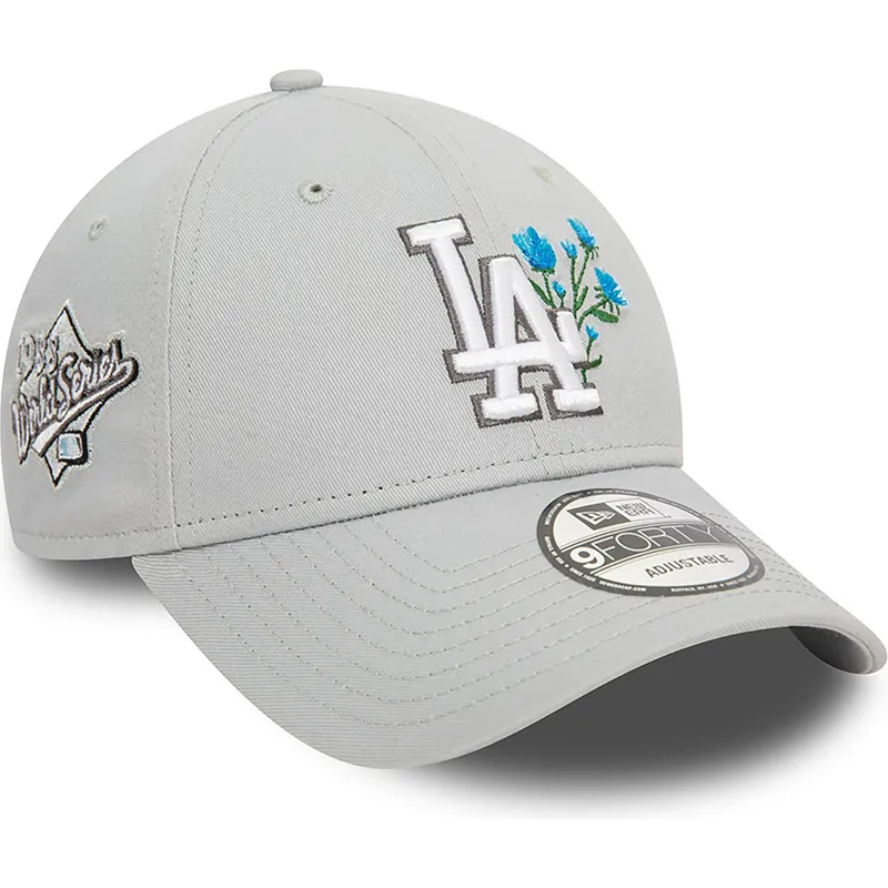 shapka-izvita-siv-reguliruem-9forty-flower-icon-na-los-angeles-dodgers-mlb-ot-new-era