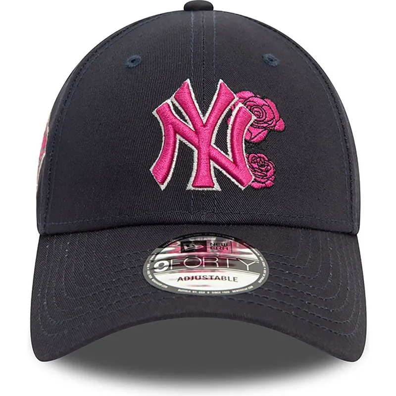 shapka-izvita-tmnosin-reguliruem-rosa-9forty-flower-icon-na-new-york-yankees-mlb-ot-new-era