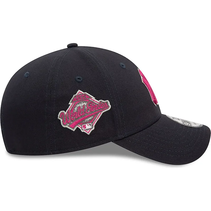 shapka-izvita-tmnosin-reguliruem-rosa-9forty-flower-icon-na-new-york-yankees-mlb-ot-new-era