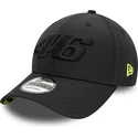 casquette-courbee-noire-ajustable-avec-logo-noir-9forty-geo-undervisor-print-valentino-rossi-vr46-motogp-new-era