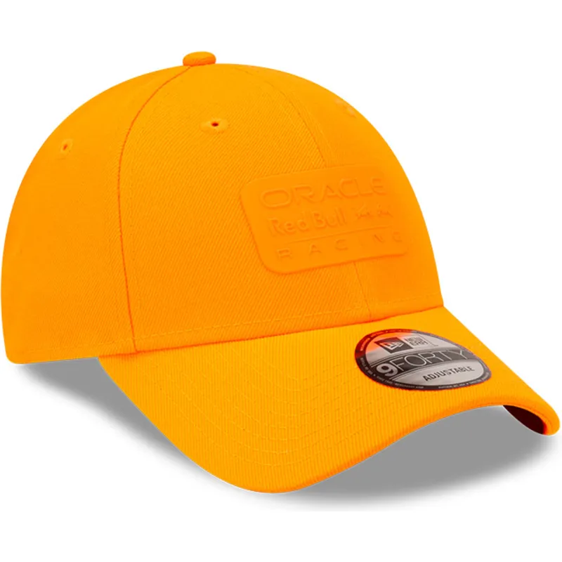 orangefarbene-verstellbare-curved-cap-9forty-neon-von-red-bull-racing-formula-1-von-new-era