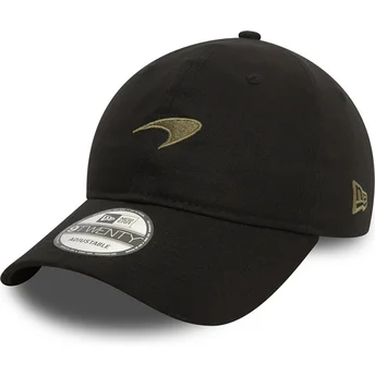 New Era Curved Brim Green Logo 9TWENTY Seasonal McLaren Racing Formula 1 Black Adjustable Cap