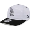 gorra-curva-blanca-y-negra-snapback-golfer-chrome-logo-de-los-angeles-dodgers-mlb-de-new-era