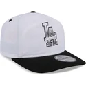 weisse-und-schwarze-gebogene-snapback-kappe-golfer-chrome-logo-der-los-angeles-dodgers-mlb-von-new-era