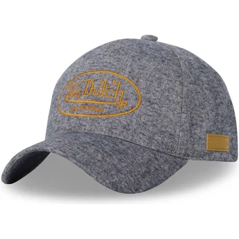 Casquette courbée grise snapback JEA02 Von Dutch