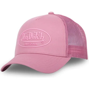 Casquette trucker rose LOG08 Von Dutch