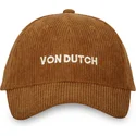 gorra-curva-marron-ajustable-vel24-ca-de-von-dutch