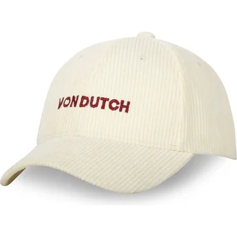 Casquette courbée beige ajustable VEL24 OW Von Dutch