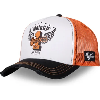 Casquette trucker blanche, orange et noire MOTO CT 20 MotoGP Von Dutch