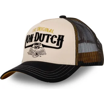 Шапка извита тракер черна снапбек THE от Von Dutch