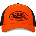 trucker-kasket-orange-og-sort-flu-o-fra-von-dutch
