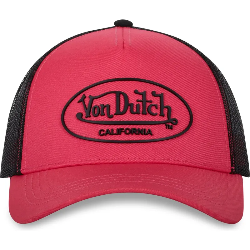 rosa-og-sort-trucker-cap-flu-p-fra-von-dutch