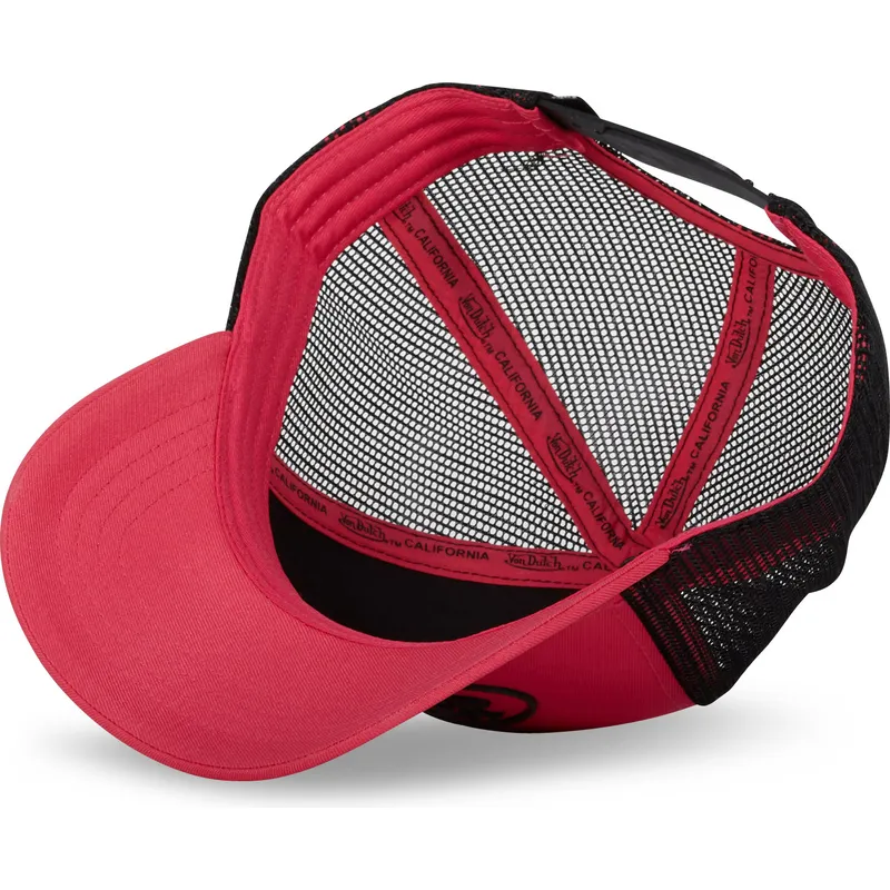 lyserod-og-sort-trucker-kasket-flu-p-fra-von-dutch