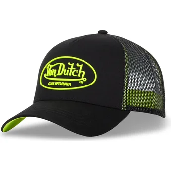 Шапка извита тракер черна снапбек DOM от Von Dutch