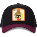 casquette-trucker-noire-et-grenat-marvin-le-martien-loo10-vmar-looney-tunes-capslab