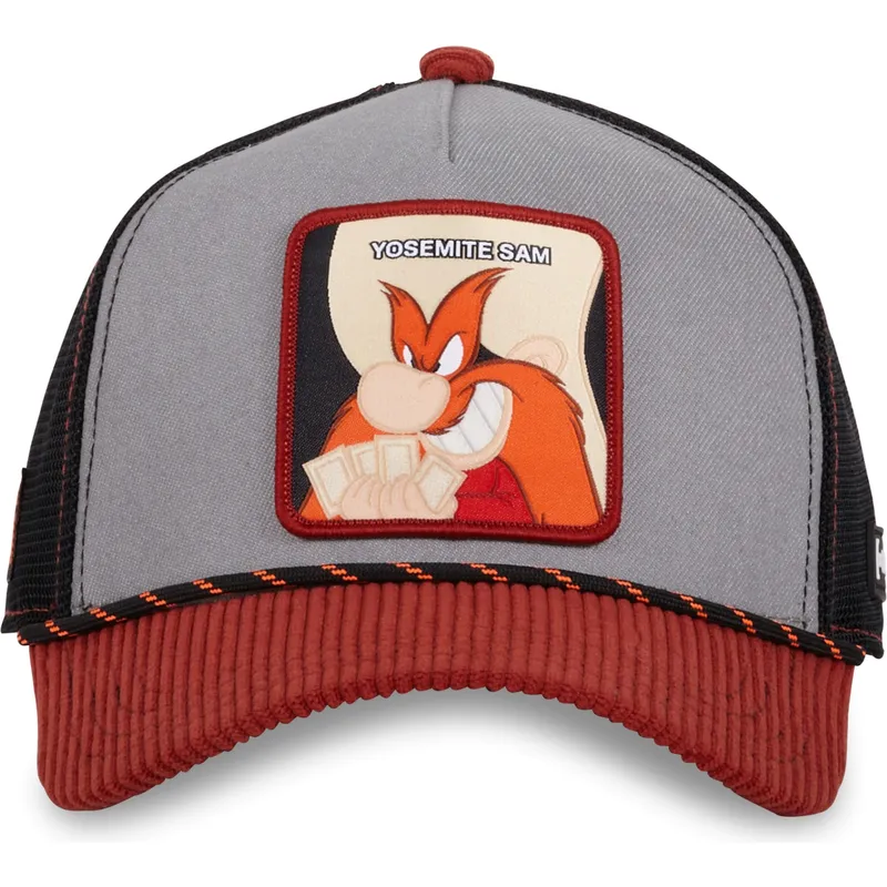 trucker-cap-grau-schwarz-und-rot-sam-bigotes-loo10-sam-looney-tunes-von-capslab