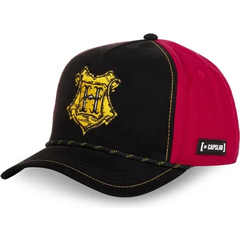 Casquette courbée noire et rouge Hogwarts POT2 Harry Potter Capslab