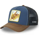 capslab-pokemon-pkm5-pik-pikachu-dunkelblaue-und-braune-trucker-kappe