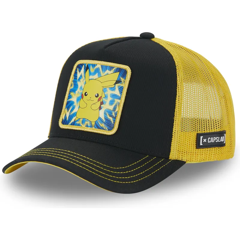 schwarze-und-gelbe-trucker-kappe-pikachu-pmk5-thu-pokemon-von-capslab