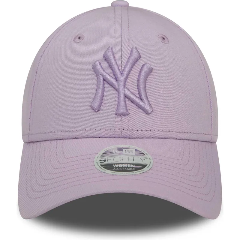 new-era-izvita-kozirka-damsko-lilavo-logo-9forty-league-essential-new-york-yankees-mlb-lilava-reguliruema-shapka