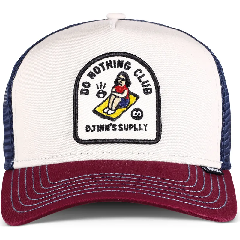 trucker-cap-weinrot-und-blau-do-nothing-club-hft-dnc-13-von-djinns
