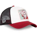 casquette-trucker-beige-noire-et-rouge-sakura-haruno-pin-naruto-capslab