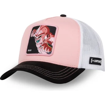 Capslab Kid Buu DBZ8 BUU Dragon Ball Pink, White and Black Trucker Hat