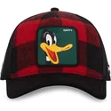 rote-und-schwarze-trucker-kappe-pato-lucas-loo10-lum-looney-tunes-von-capslab