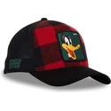 rote-und-schwarze-trucker-kappe-pato-lucas-loo10-lum-looney-tunes-von-capslab