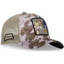 capslab-looney-tunes-bbc-loo10-coyote-og-road-runner-camouflage-trucker-cap