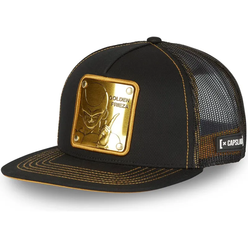 capslab-dragon-ball-schwarze-trucker-cap-golden-frieza-dbs4-gol