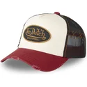 casquette-trucker-beige-noire-et-rouge-grre-von-dutch