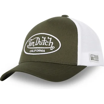 Grüne und weiße verstellbare Trucker-Kappe LOF B16 von Von Dutch