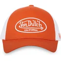 gorra-trucker-naranja-y-blanca-ajustable-lof-b17-de-von-dutch