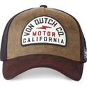 casquette-trucker-marron-et-noire-lea03-von-dutch