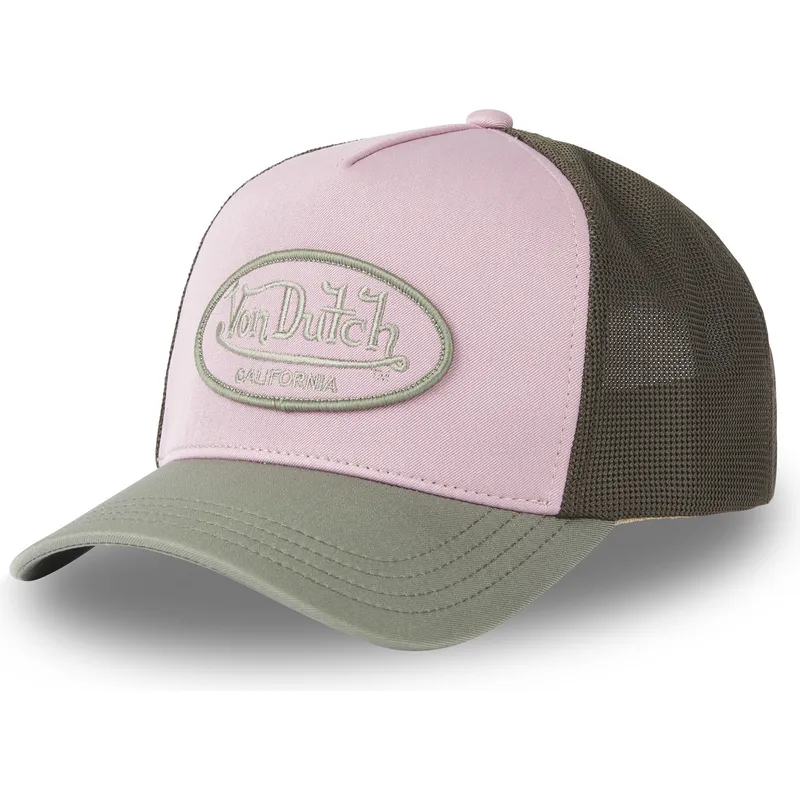 shapka-izvita-traker-mnogocveten-snapbek-rosa-kapi-ot-von-dutch shapka-izvita-traker-mnogocveten-snapbek-rosa-kapi-ot-von-dutch