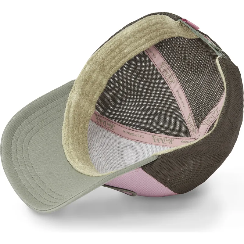 shapka-izvita-traker-mnogocveten-snapbek-rosa-kapi-ot-von-dutch shapka-izvita-traker-mnogocveten-snapbek-rosa-kapi-ot-von-dutch