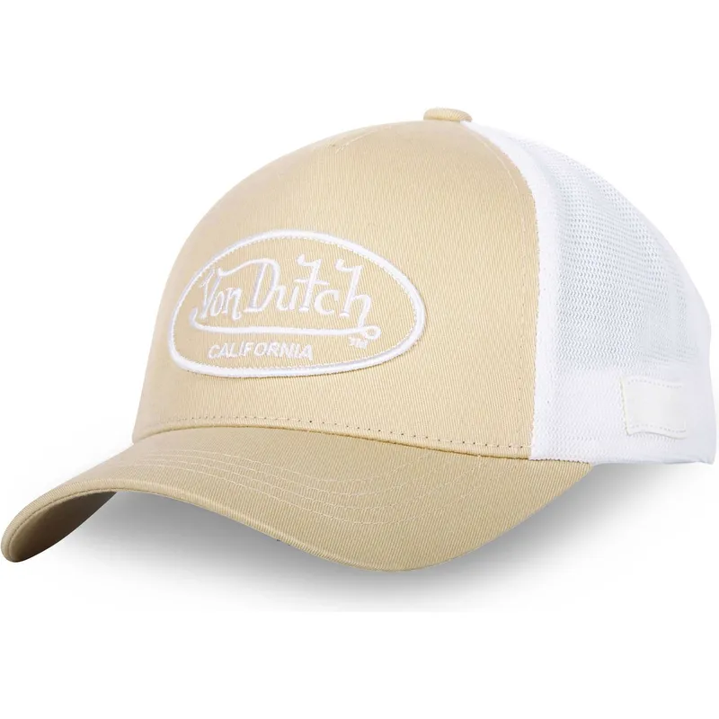 von-dutch-justerbar-beige-og-hvid-trucker-kasket-lof-b14