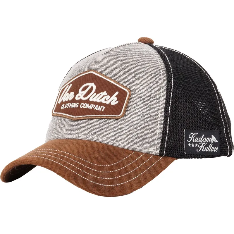 trucker-cap-grau-schwarz-und-braun-lea01-von-von-dutch
