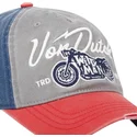 graue-blaue-und-rote-verstellbare-curved-cap-mot-von-von-dutch