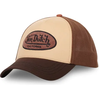 Casquette trucker marron TERRYLOG01 Von Dutch