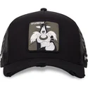 schwarze-trucker-kappe-silvester-loo10-syl-looney-tunes-von-capslab