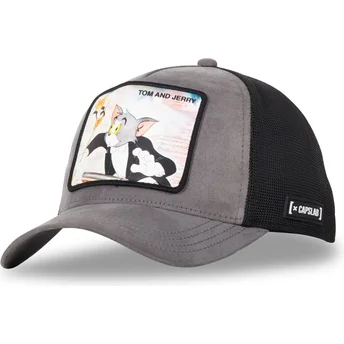 Casquette trucker grise et noire Tom et Jerry TAJ5 TOM Looney Tunes Capslab