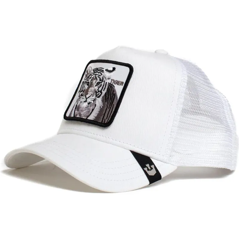 shapka-izvita-traker-byala-snapbek-silver-tiger-the-farm-ot-goorin-bros