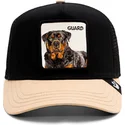 schwarze-und-beige-trucker-kappe-rottweiler-the-guard-dog-the-farm-von-goorin-bros