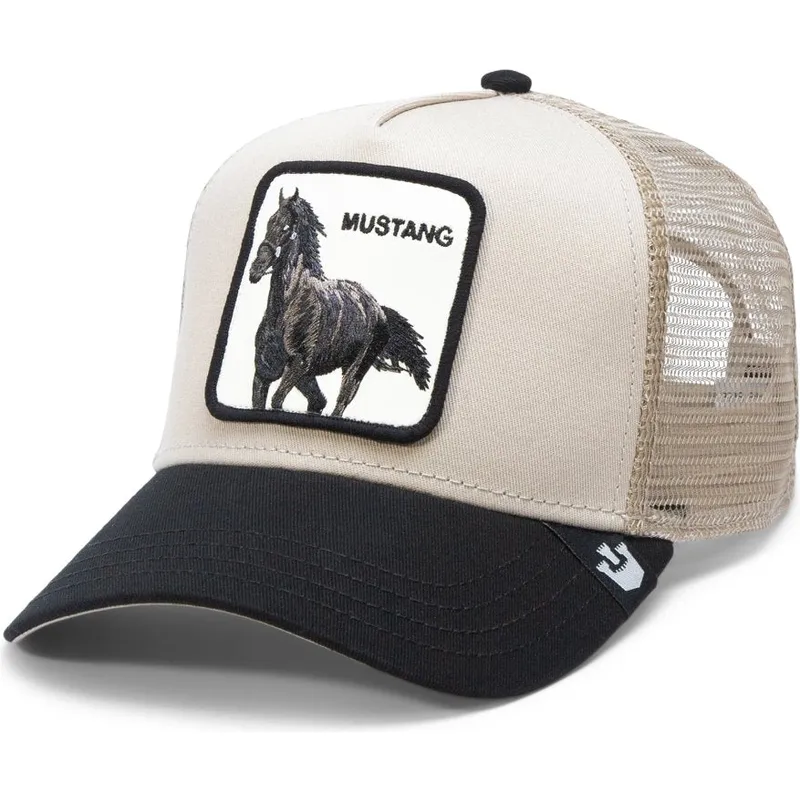 shapka-izvita-traker-bezhov-snapbek-the-mustang-the-farm-ot-goorin-bros