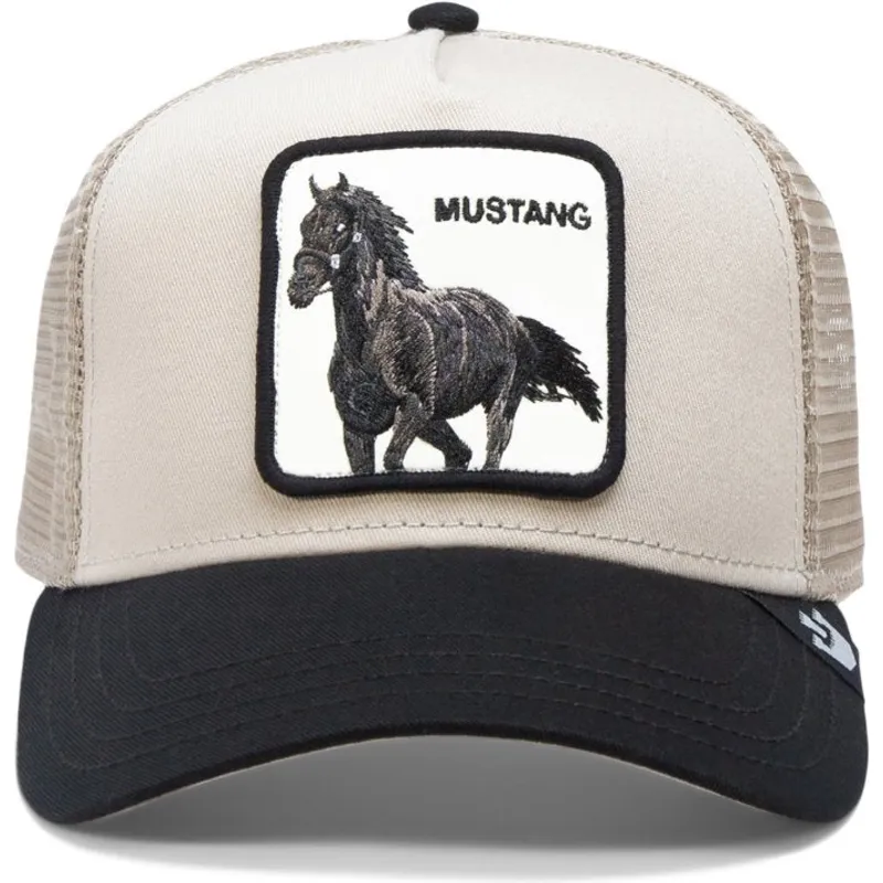 shapka-izvita-traker-bezhov-snapbek-the-mustang-the-farm-ot-goorin-bros